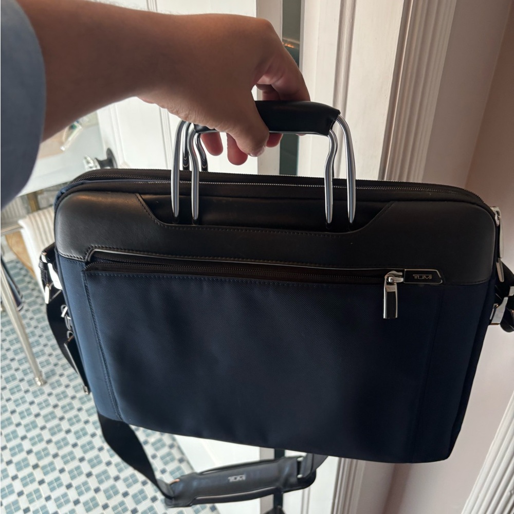 Tumi Navy and Black Men's Briefcase